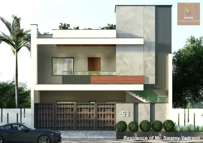 Front Elevation Double floor Modern
