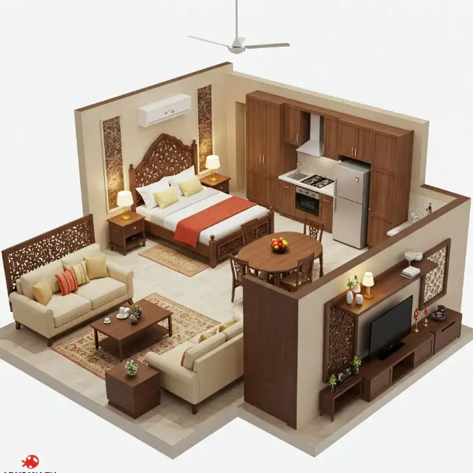 Elevation Double floor Modern